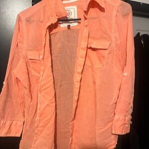 Heritage Peach Button-Up Shirt